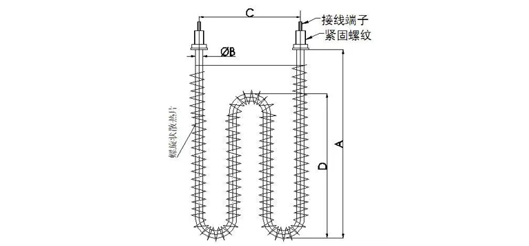 帶散熱翅片電熱管